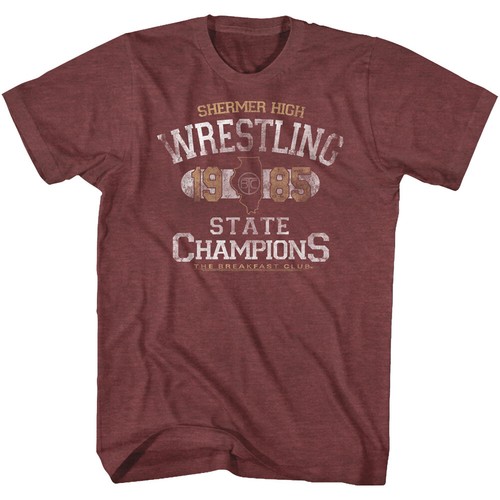 The Breakfast Club Shermer High Wrestling Men's T Shirt Classic Movie
