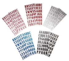 Lot of 5 AMERICAN CRAFTS ALPHA Glitter FOAM STICKER BUNDLE -New 614372