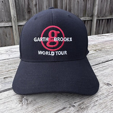 Garth Brooks World Tour Hat Strapback Cap Black Country Music