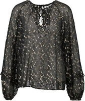 Neu! Luisa Cerano Damen Blusenshirt Transparent Gr. 38 Schwarz