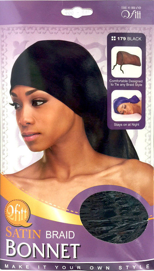 Qfitt Satin Braid Bonnet #179 Pack of 1, 3, 6, 12