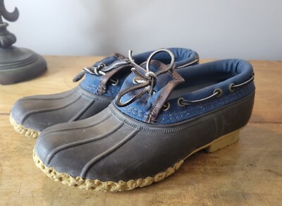 denim duck boots