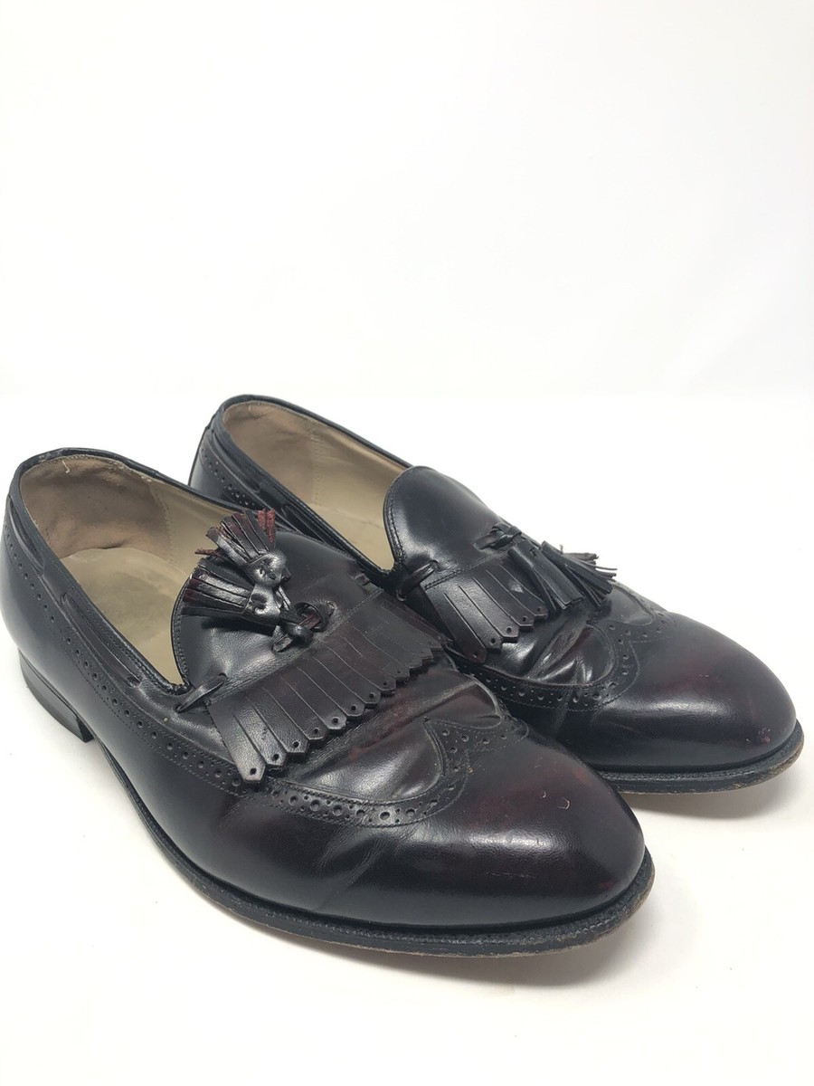 JOHNSTON & MURPHY Aristocraft Oxblood Wing Tip Tassel Dress  display picture 2