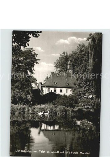 72472567 Lich Hessen Teich Schlosspark Fuerstl Marstall Lich eBay