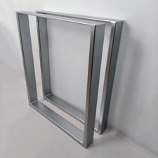 Tischkufen paarweise silber matt Tischbeine Tischgestell große Auswahl