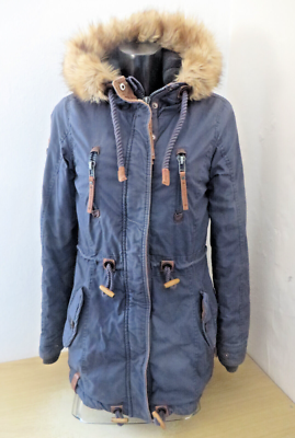 NAKETANO ° hübsche Winter-Jacke XS 34 blau Damen Teenager