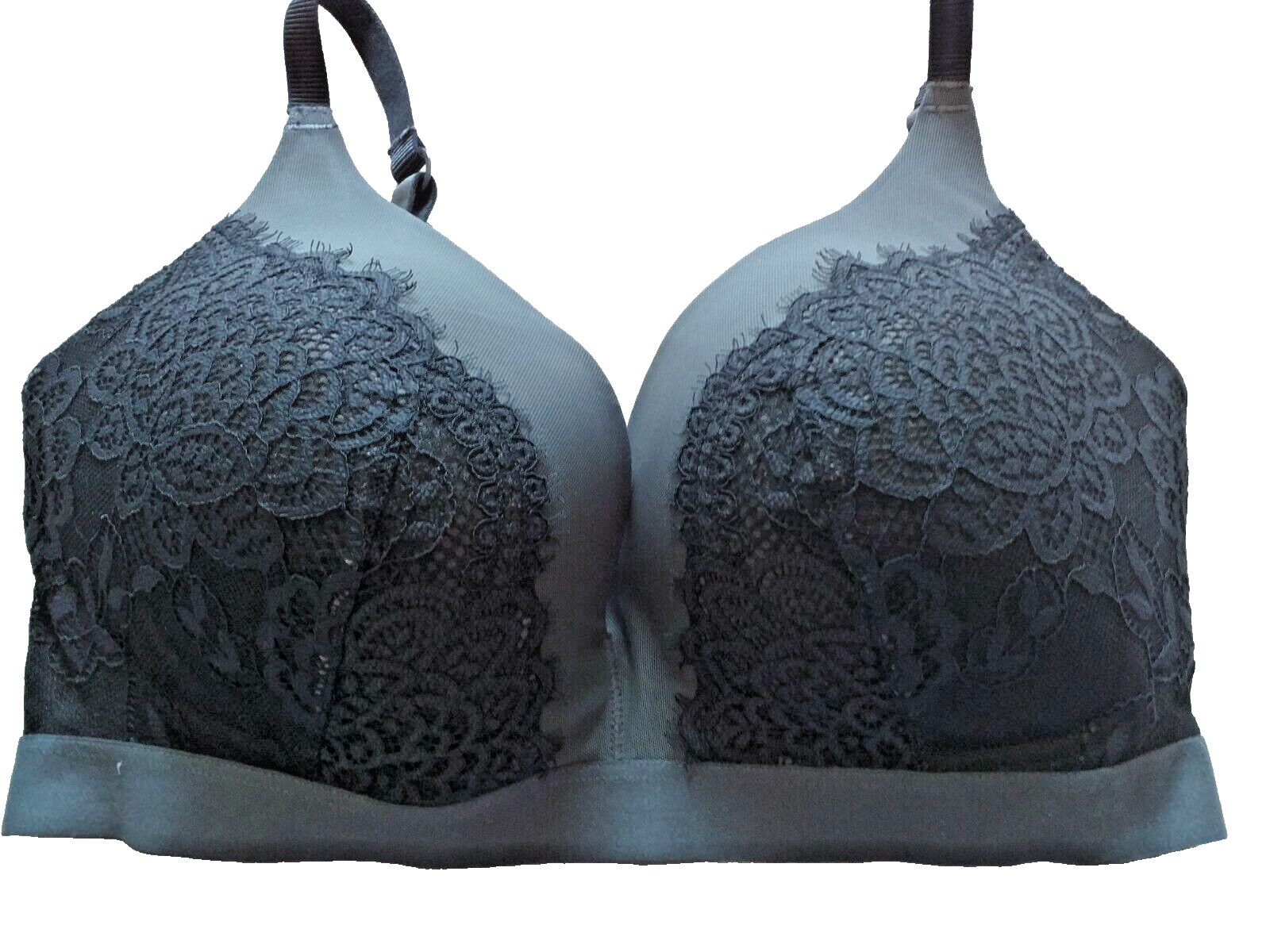 Marks & Spencer UK 34DD Black Mix Wire Free Lace Cup Plunge Bra