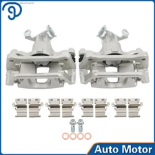 2PCS Rear Left & Right Brake Calipers with Bracket For 2012-2018 Dodge Journey