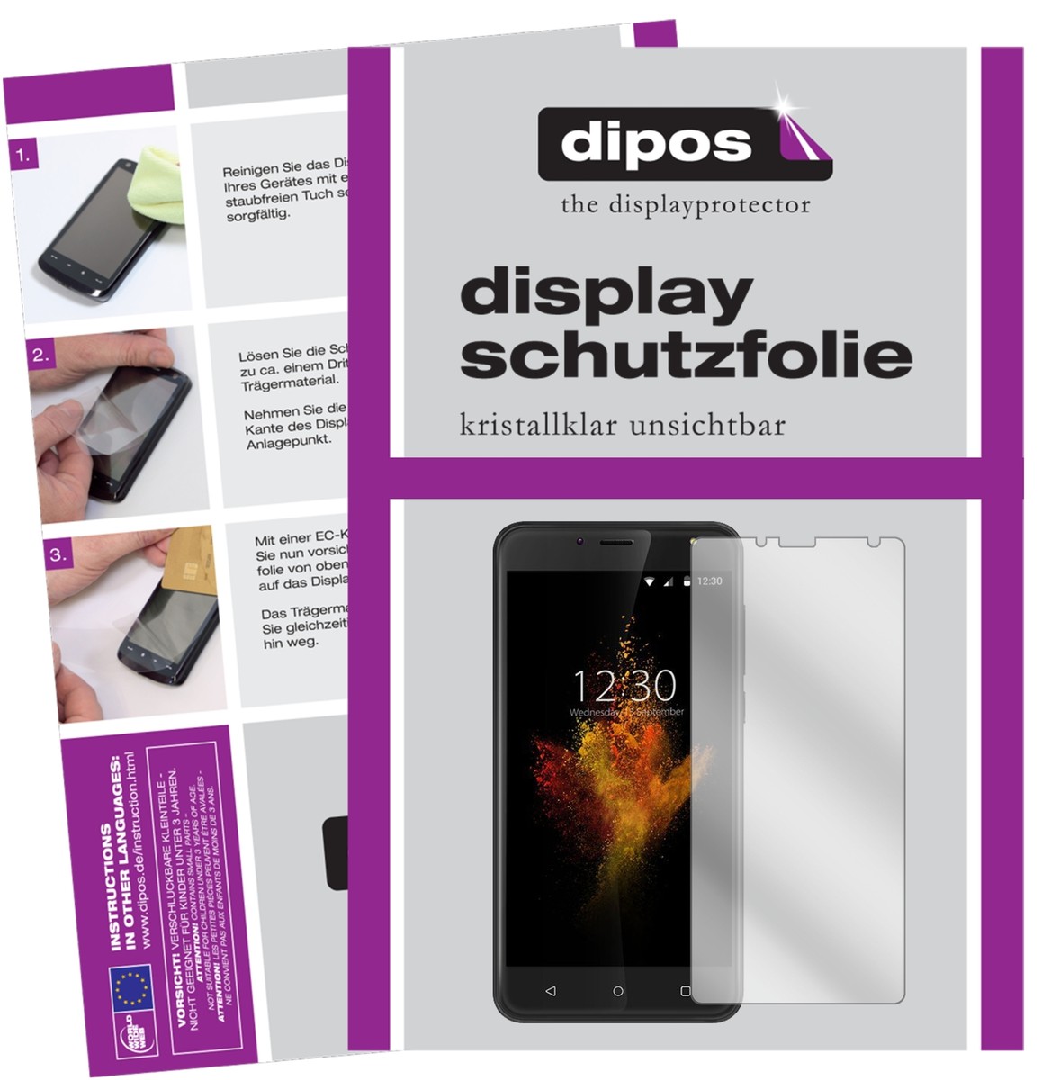 Pellicola Protettiva Dipos Crystalclear Per Wieppo S6 Lite – 2 Pezzi – Made In Germany – Taglio Laser, Antigraffio - 4
