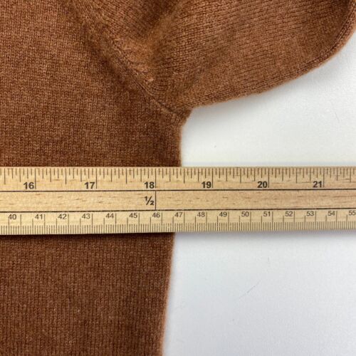 Mango MNG Women Brown 100% Cashmere Crew Neck Sweater Jumper Pullover Size S - Picture 7 of 10