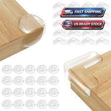40 Pack Corner Guards Protectors for Baby Table White