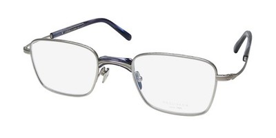 NEW MASUNAGA GMS-107 EYEWEAR FULL-RIM SILVER 25 MENS 48-22-150 METAL & PLASTIC