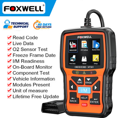 OBD2 Scanner Foxwell NT301 Code Read Auto Diagnostic Tool Car Check Engine Fault