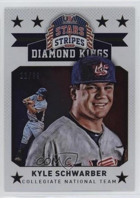 2015 Panini Stars and Stripes Diamond Kings Foil 12/99 Kyle Schwarber #19 1j2