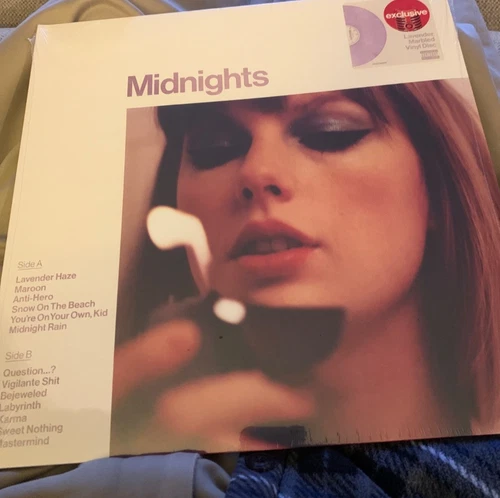 Taylor Swift Midnights Lavender colored marble vinyl lp tevord mew sealed