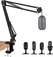 Razer Seiren X Mic Boom Arm with Foam Windscreen, Suspension Boom Scissor Arm St