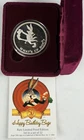 Warner Bros Bugs Bunny "What's Up Doc?" 50th Birthday 1 oz Silver Round w/ COA