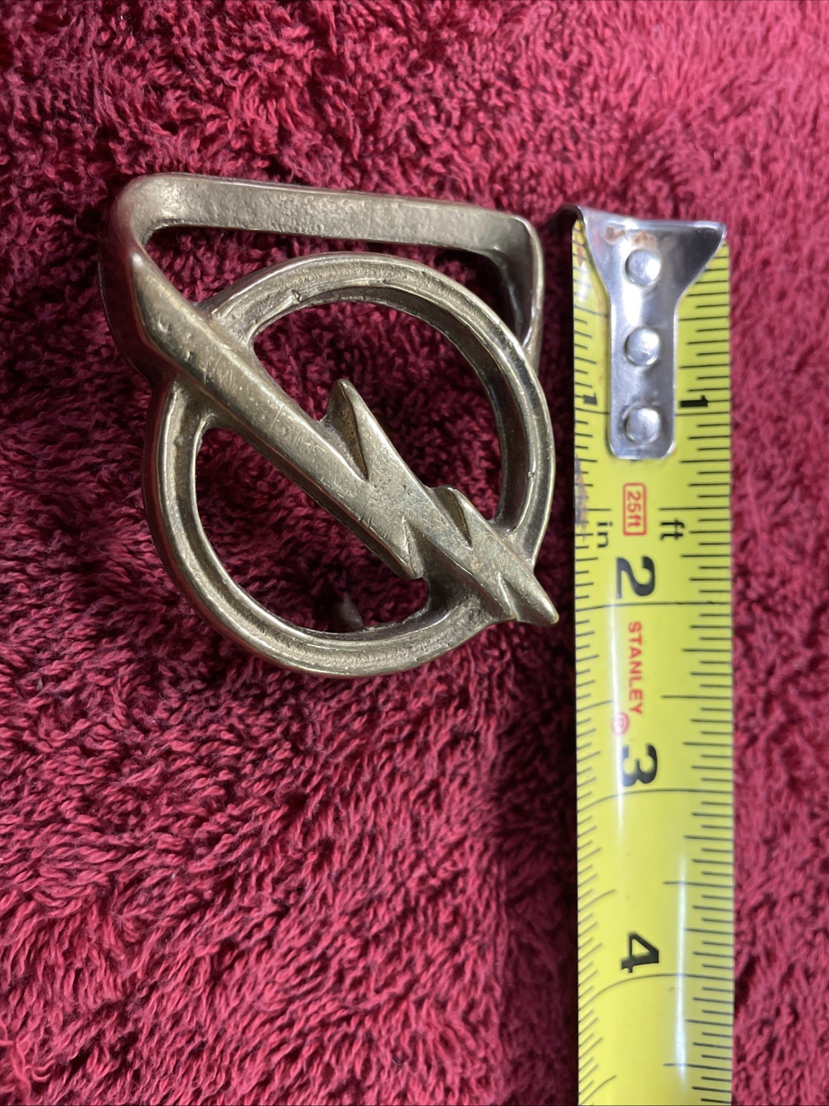 Vintage 1970s Trinity Solid Brass Lightning Bolt … - image 8