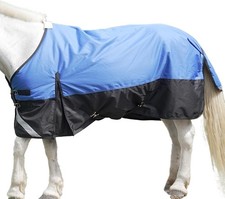 H&ZT 175 cm Winter Pferdedecke 1200D Wasserdichte Pferdedecke Dicke Regendecke