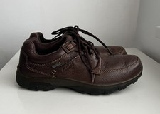 Clarks Mens Brown Leather Goretex Waterproof Lace Up Shoes Rock Sole UK Size 7G 