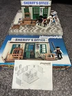 VINTAGE 1984 PLAYMOBIL 3423 SHERIFF'S OFFICE COMPLETE SET in BOX w/ EXTRAS