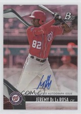 2021 Bowman Platinum Top Prospects Pink /199 Jeremy De La Rosa #TOP-56 Auto 0ge4