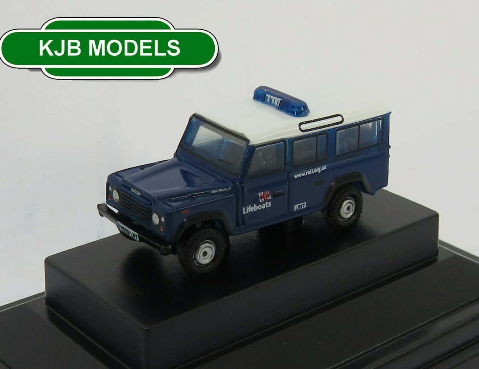 N Gauge Oxford Diecast NDEF014 RNLI Land Rover Defender Car 1:148 Scale Vehicle