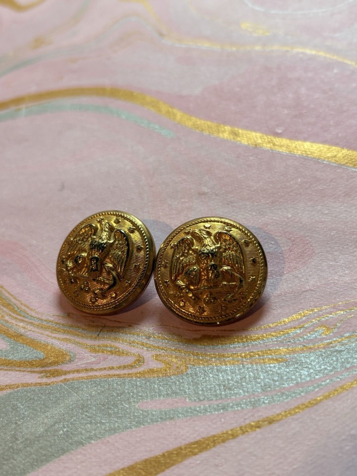 Navy Uniform Buttons Rustic | eBay