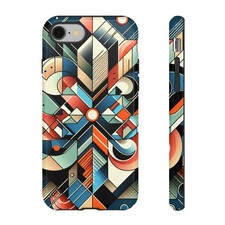 Phone Case, Protective Cover, Rugged Shell, Durable Smartphone Case, Abstract