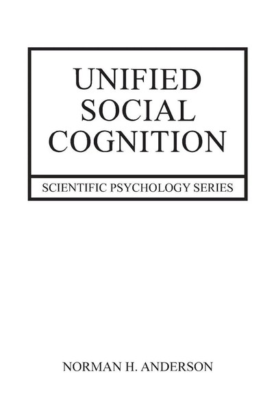 Unified Social Cognition | Norman Anderson | Taschenbuch | Englisch | 2013-image