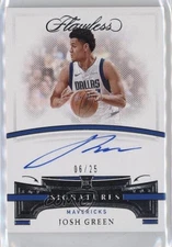 2020-21 Panini Flawless Flawless Auto /25 Josh Green #AUT-GRE Rookie Auto RC