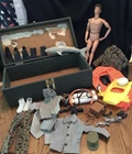 Vintage GI Joe, lot2, NoBeard Joe, clothes, raft, shark, boots tank accessories