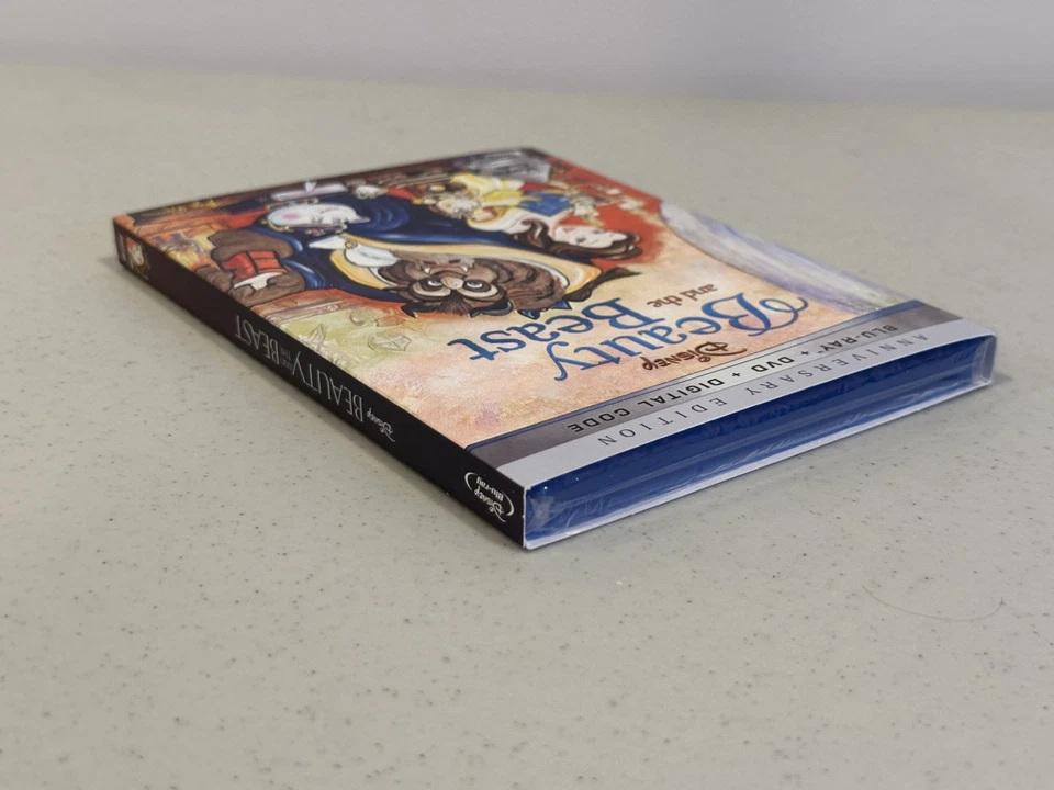 Beauty And The Beast Blu-ray+DVD+Digital+Slipcover Anniversary Edition 2021- NEW Foto 3 de 4