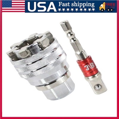 Wrench Torque Ratchet Adapter Universal Sleeve Adjustable Head Spanner Socket