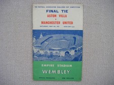 Aston Villa v Manchester United FA cup final programme 1957-Busby Babes