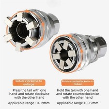10-19mm Universal Socket Tool Adjustable Multifunction Wrench Sleeve Adapter Kit