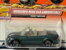Matchbox #1 Mercedes Benk CLK Convertible, First Edition, Green, 1/64, NIB