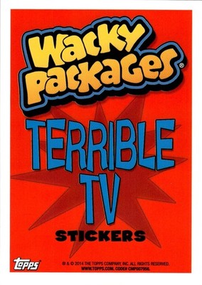 大混雑 / Overcrowded 3枚セット 英語　NF ① 2014 Wacky Packages All-New Series 12 Terrible TV #8 Magenta