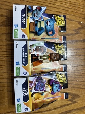 Lot 3 Star Wars Young Jedi Adventures Nubs Lys Solay Kai Brightstar Figures Toys