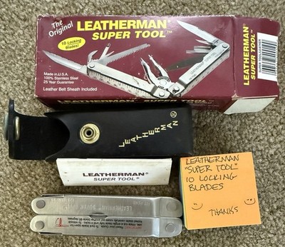 Leatherman Super Tool 10 Locking Blades The Original Multi Tool NIB w/Paperwork