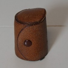 Torba skórzana z trzema kubkami do wódki