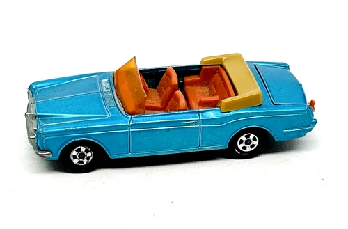 Matchbox Lesney Superfast 69 Rolls Royce Silver Shadow Coupe, blue, black base!