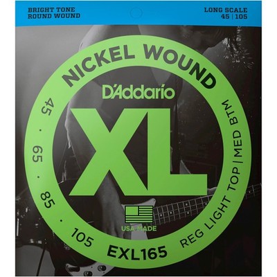 D'Addario EXL165 XL Long Scale Bass Strings (45-105)