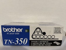 New Brother TN-350 Black Toner Cartridge Genuine OEM Laser Printer 2,500 Pages