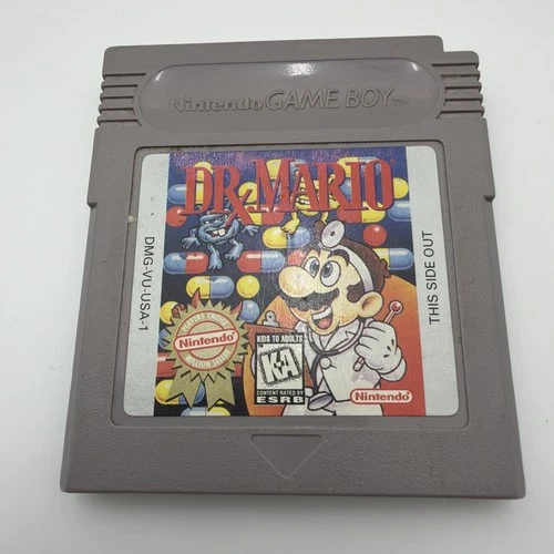 Dr. Mario (Nintendo Game Boy, 1990) Cartridge Only Tested And Working