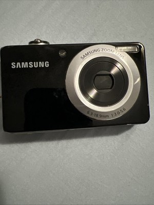 Samsung PL100 12.2 MP Black Digital Camera Untested W/Battery No