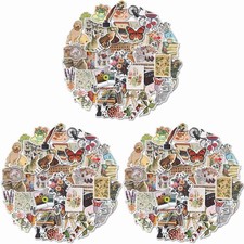 Vintage Stickers, 150 Scrapbook Stickers Vintage Diary Supplies, Vinyl9812