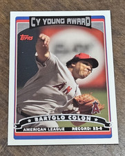 2006 Topps Bartolo Colon #260 Cy Young Award Los Angeles Angels