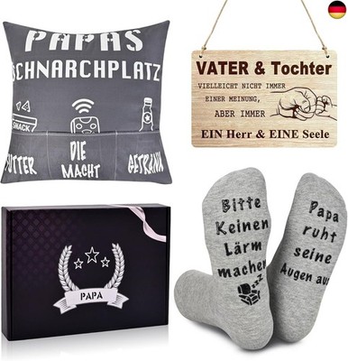 qianduoduo Papa Geschenk Geburtstag, 3 Stück Geschenk Vatertag| Weihnachten, 