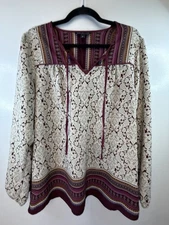 Signature Studio Boho Artsy Tunic Size XL